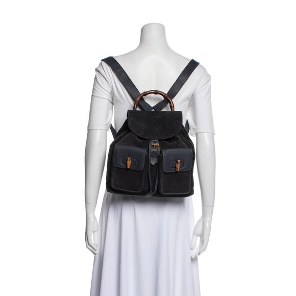 Navy Blue Gucci Backpack. Great condition no obvious issues. Used twice - Picture 3 of 5